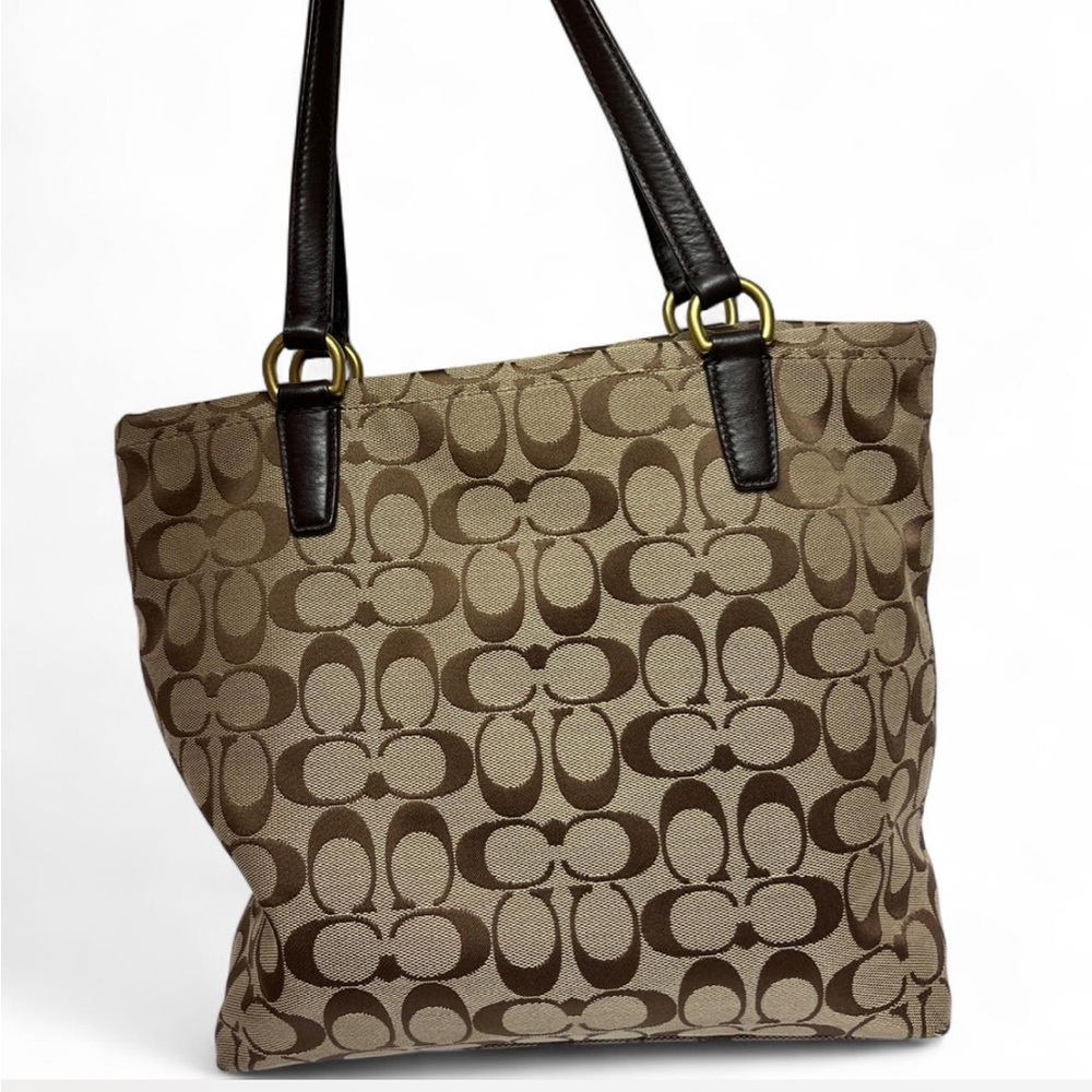 Vintage coach Brown Patterned Tote Bag